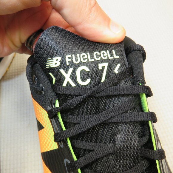 New Balance UXCR7LB5 FuelCell XC7 v5 Shoes Sneakers Black Bleached Lime 12.5 D - Picture 4 of 14